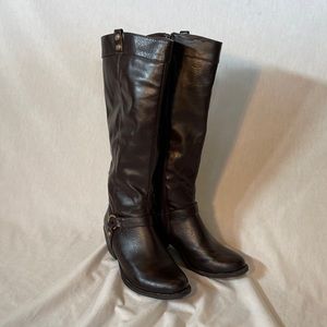 Nicole Brown "Scottsdale"  brown Boots/ Side Zip